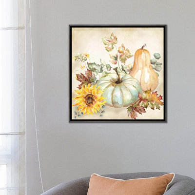 «Watercolor Harvest Pumpkin II» par Tre Sorelle Studios - reproduction d'art