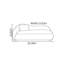 Chaise longue minimaliste en tissu noir-693983336