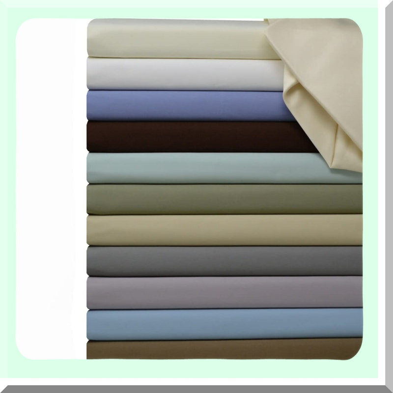 Luxury Crimson Cotton Sateen Pillowcase Set - 600 TC, 20" x 40" Pair - Solid Red Pillow Cases for Beds - Soft & Smooth Bedding