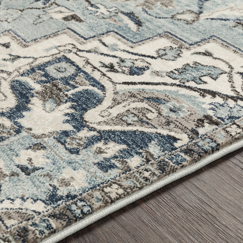 Tapis oriental tissé à la machine Minneapolis, Tapis de couloir 2 pi 6 po x 7 pi 10 po
