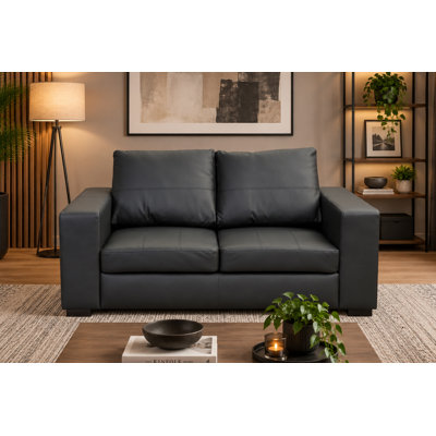 Bogoslav 2 Seater Faux Leather Sofa