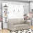 Queen Wood Murphy Bed with Sofa-1647082546