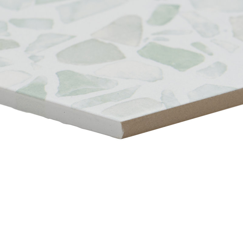 Jurassic Hex 9" Terrazzo Look Porcelain Floor & Wall Tile (8.07 Sq. Ft. / Case), Green