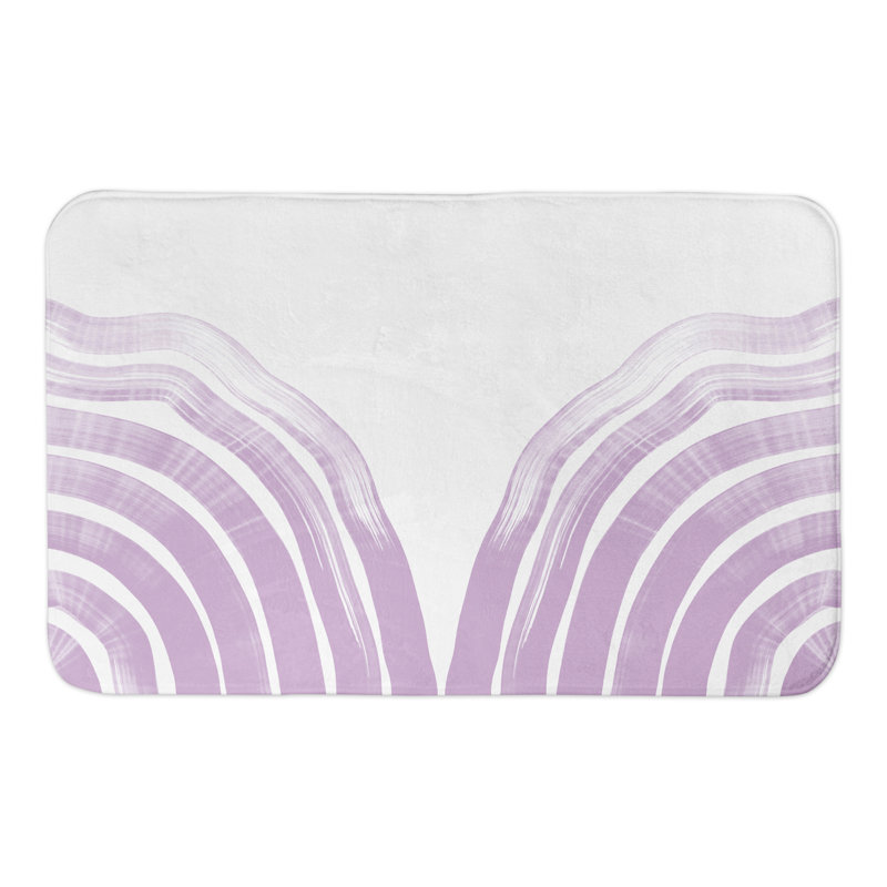 Tapis de bain Fedela Arch, Mauve