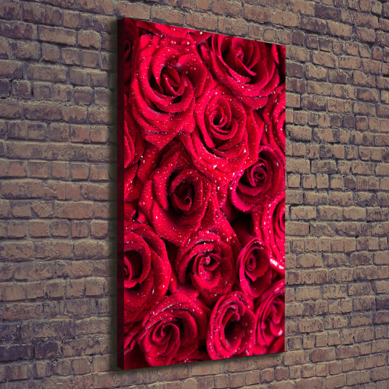 Red Roses - Wrapped Canvas Print