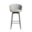 Chaises pivotantes à 360 ° en velours (4) - Rembourrage confortable, construction noire / grise 4 pièces, barre rotative de style moderne, matériaux pour la durabilité-1906593132-1906593128-1906593129