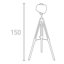 150cm Black Tripod Floor Lamp