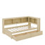 Lit de jour simple avec 2 tiroirs de rangement et ports USB-147356029