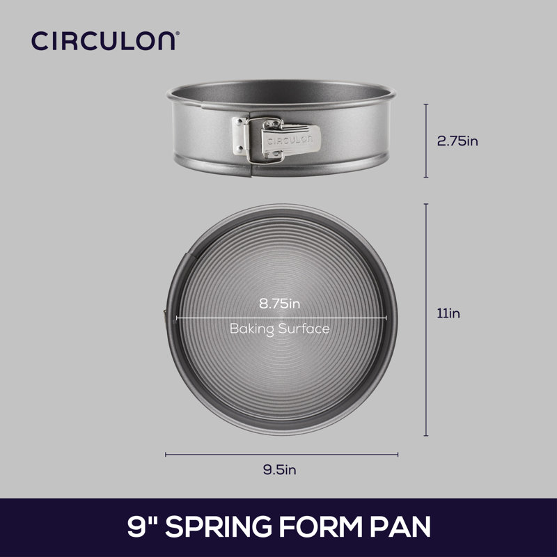 Gray Non-stick 9.5-inch Aluminum Springform Pan