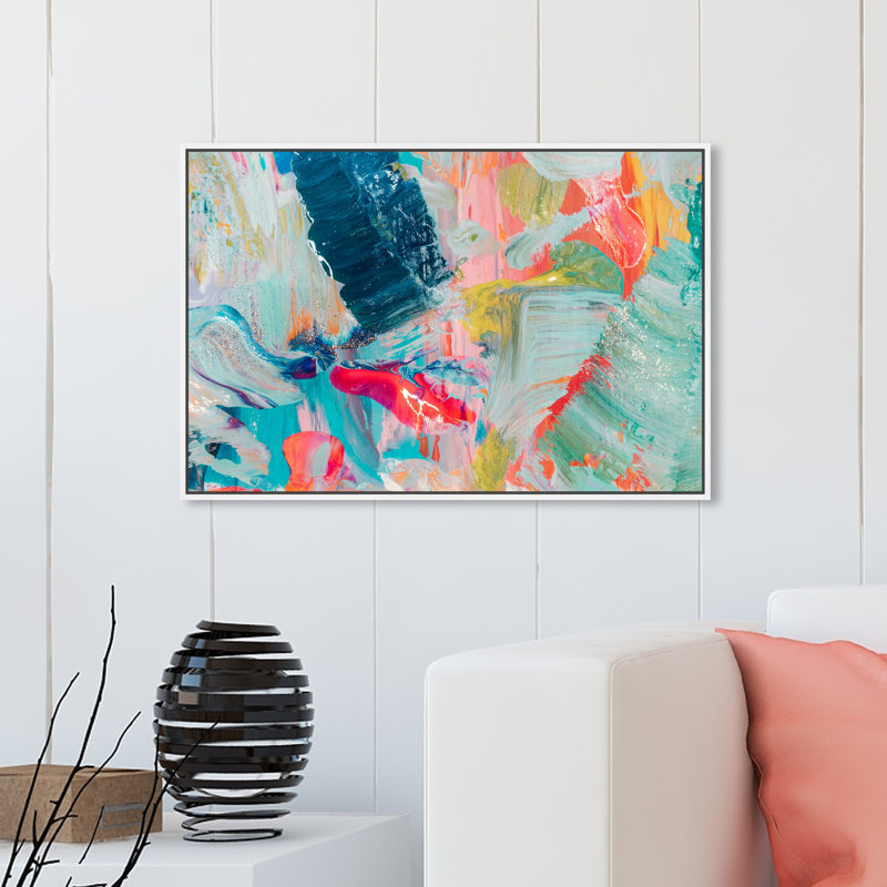 «Abstract That Love Feeling», impression sur toile, Toile encadrée, H 20 po x l 30 po, White