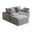 Canapé modulaire modulaire, 3 sièges, canapé modulaire compressé de style minimaliste moderne, canapé-lit pour le salon, canapé confortable avec canapé et repose-pieds-328078283