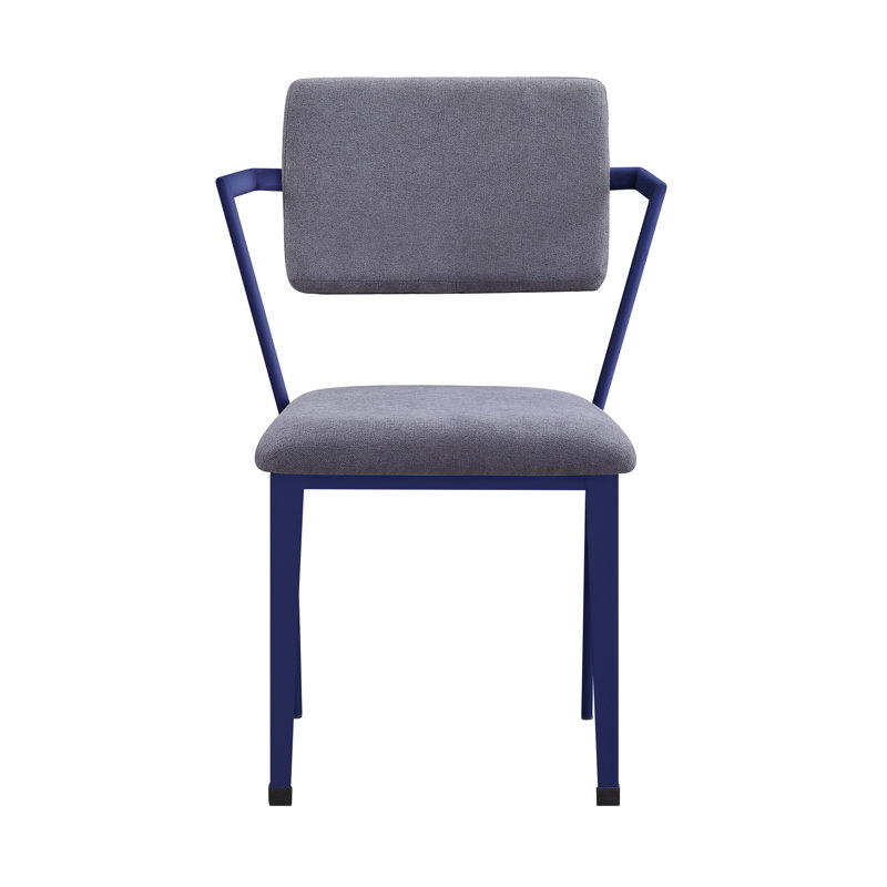 Cargo Gray Fabric & Blue Finish Office Chair, Blue