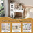 Vanity Dressing Table with LED Mirror & Storage