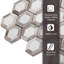 12" x 11" Marble Look Mosaic Wall & Floor Tile