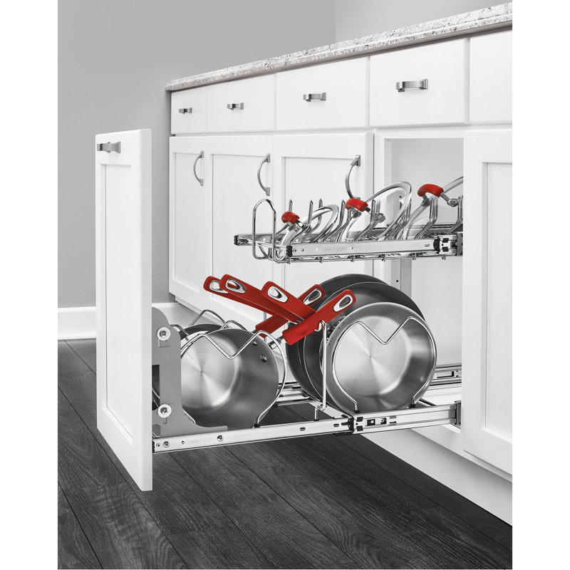 Ensemble de porte d'armoire Rev-A-Shelf pour tablettes coulissantes et poubelles