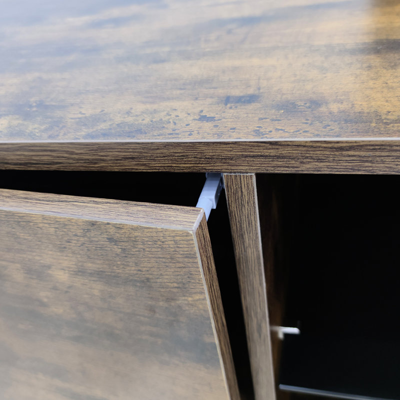 Rustic Brown Tv Unit For Bedroom, Holds 65in Tv, Organized Storage Solution Stand With Legs, Fits Generous Capacity