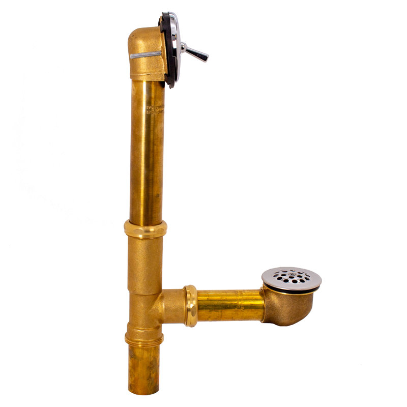 Drain de baignoire avec trop-plein Beehive, Chrome poli