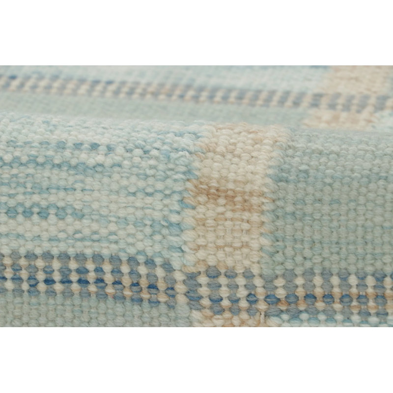 Scandinavian Wool Geometric Area Rug, Rectangle 9' x 12'