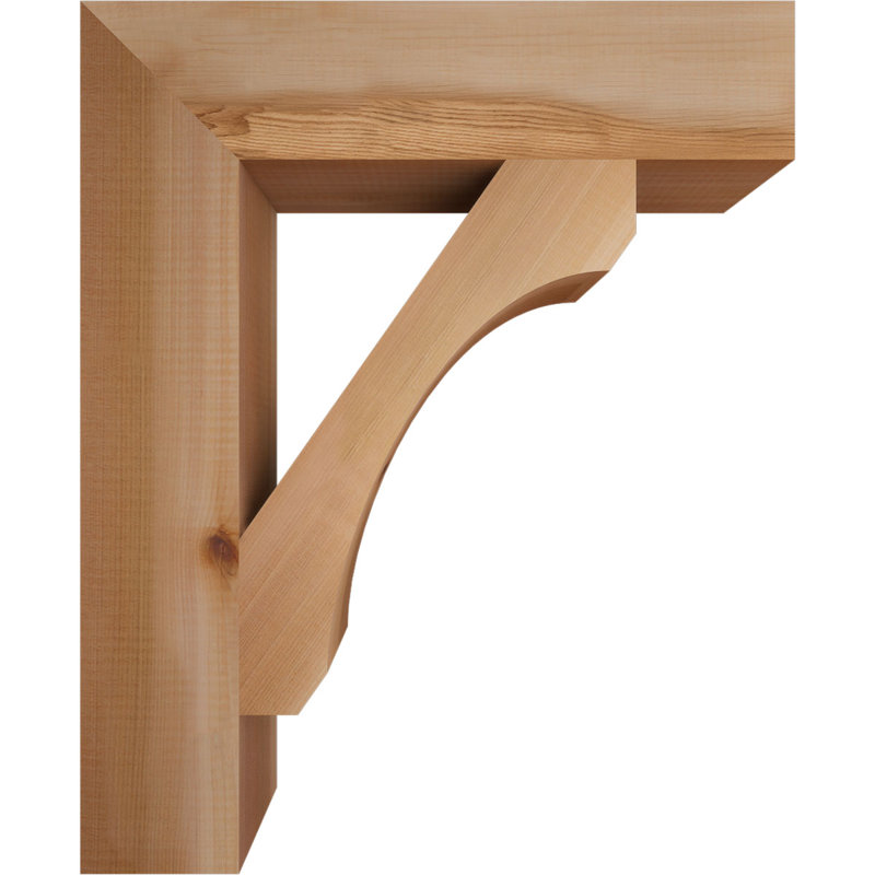 Support en bois rustique Legacy Block, Cèdre rouge, Lisse, H 22 po x l 3,5 po x P 18 po