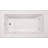 Angel 72'' x 42'' Whirlpool Acrylic Bathtub-9227516-88749319