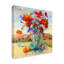 « floral kaléidoscope ii », reproduction de peinture à l’acrylique sur toile tendue-33513315