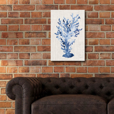 «Shibori Coral 3 On Linen» par Mary Urban, art mural en verre acrylique