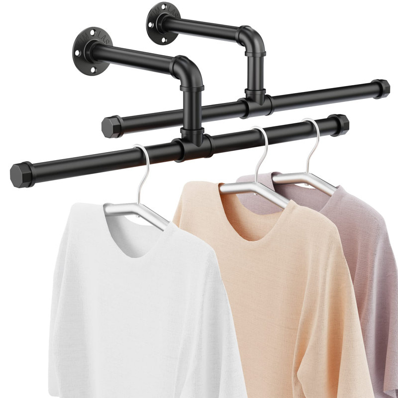 Syston 10cm Wall Mounted Clothes Rack