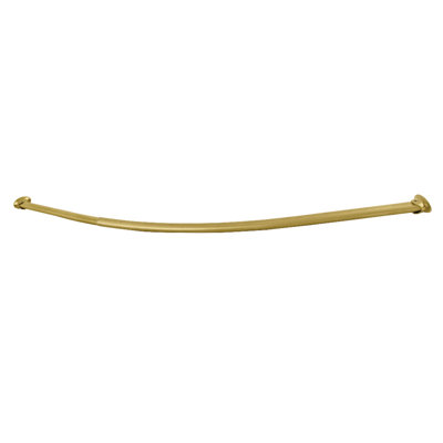 Vintage 63" Adjustable Curved Fixed Shower Curtain Rod