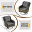 Samya 2 - Person Outdoor Seating Group with Cushions & Swivel Chairs & Coffee Table-46441214