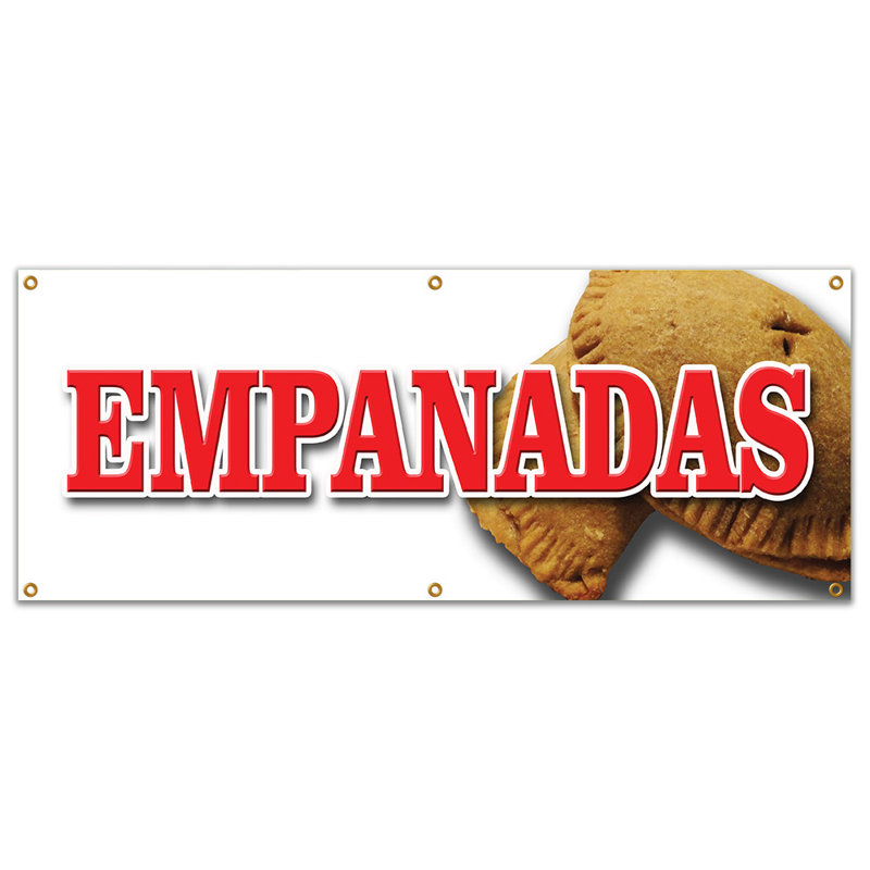 EMPANADAS BANNER SIGN Latin Restaurant Food Meat Chicken Hot Pocket