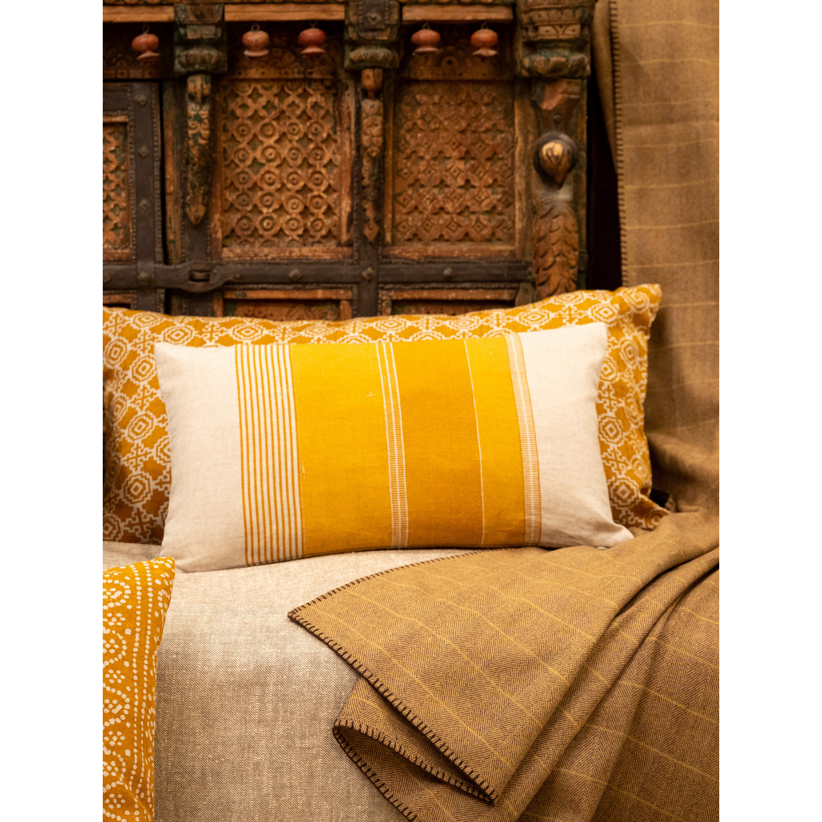 Linen Accent Pillow, Rectangle 12"H x 20"W