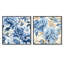 Ilyes - Ensemble de 2 collages carrés botaniques abstraits-101843028-101843029