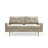 70''Velvet Square Arm Modern Style Sofa With Golden Leg-903016204