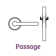 Alpine Lever 03 Passage Set with Square Rose