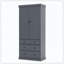 Armoire de cuisine Farmhouse, armoire de rangement haute autoportante avec 3 tablettes réglables, 8 tablettes de porte, 3 tiroirs pour la cuisine, la salle à manger-271954516