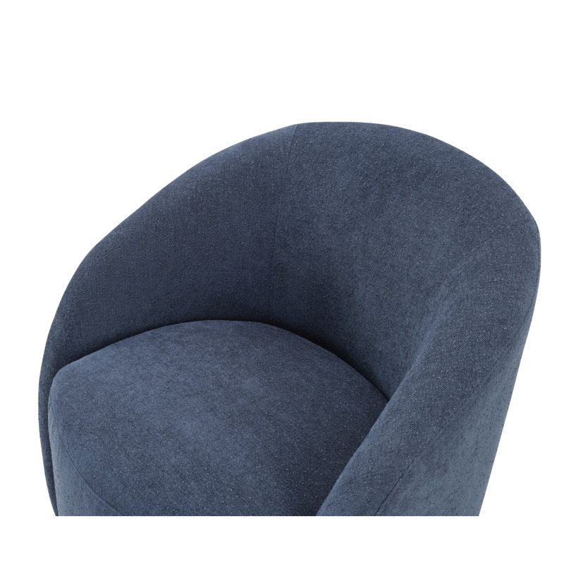 Fauteuil demi-tonneau Boucle, Bleu