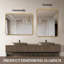 Miroir de salle de bain 22 po x 30 po doré