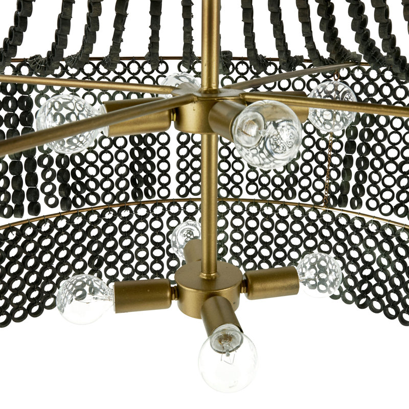 Hannie Large Chandelier, Gray Wash