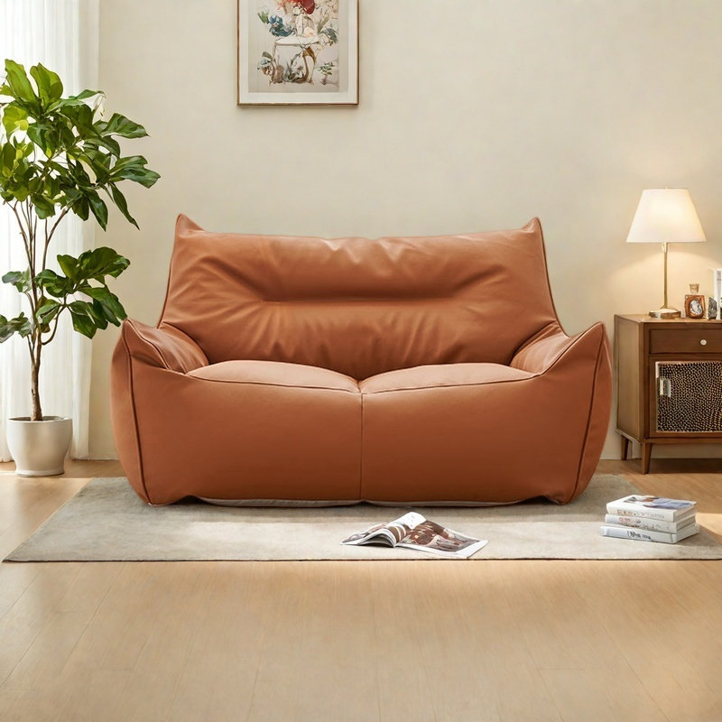Canapé à billes rétro, H 25,59 po x l 47,24 po x P 35,43 po, Brun