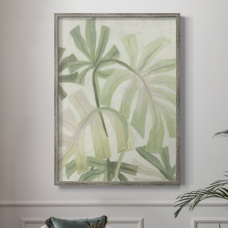 «Intertwined Palms I», reproduction encadrée - bois massif, H 15 po x l 12 po