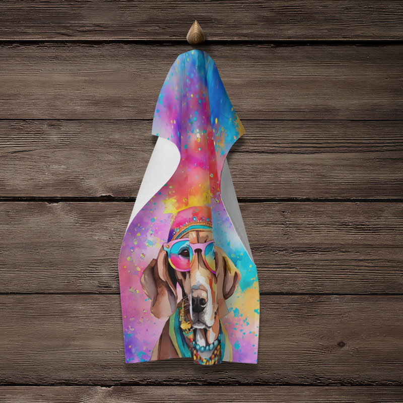 Serviette de cuisine Weimaraner Hippie Dawg