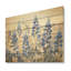 Magical Blue Bonnets Grass Meadows - Blue Bonnets, art mural sur bois de pin naturel-305884164