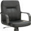 Chaise de bureau noire à roulettes