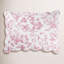 Ensemble de courtepointe réversible rouge / blanc en coton standard Iria-30022584