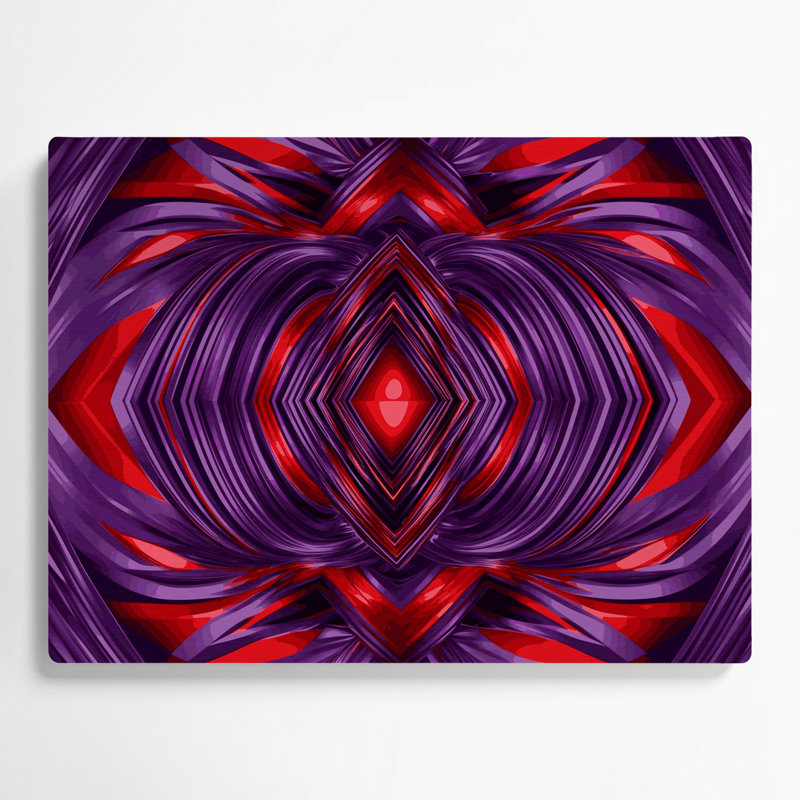 Art mural op mauve 23, H 20 po x l 24 po
