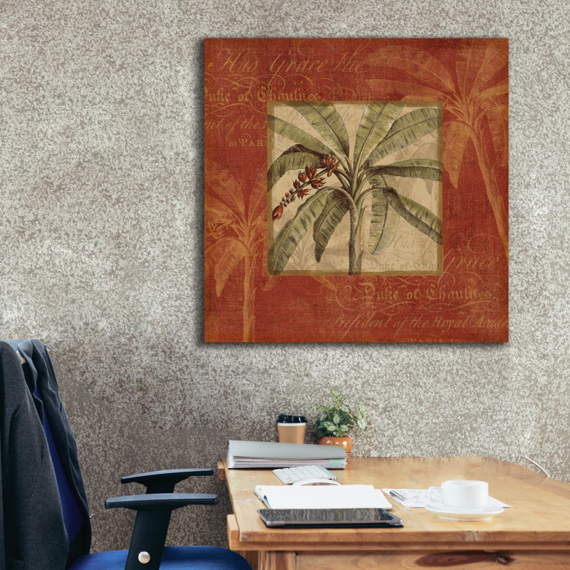 «Royal Palm III» par NBL Studio, H 37 po x l 37 po x P 1,5 po