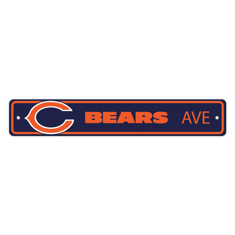 Plaque de rue des Chicago Bears