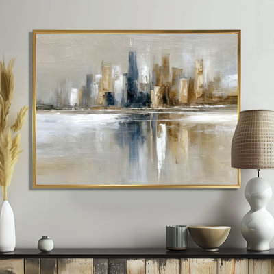 Sunrise Rays Over Chicago Skyscrapers - Cityscape Canvas Prints, Blue Cityscape Wall Art