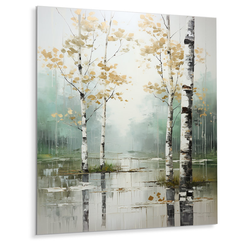 Décoration murale Birch Woods Ethereal Elegance IV - Floral, H 20 po x l 12 po x P 1 po