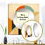Pleine lune symphonique Midcentury Abstract II - miroir mural carré Mid-Century moderne pour chambre à coucher-100983094